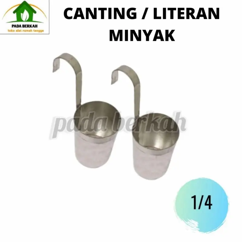 Canting Literan Minyak Wadah Takaran Minyak 1/4 1/5 1 liter oil 1