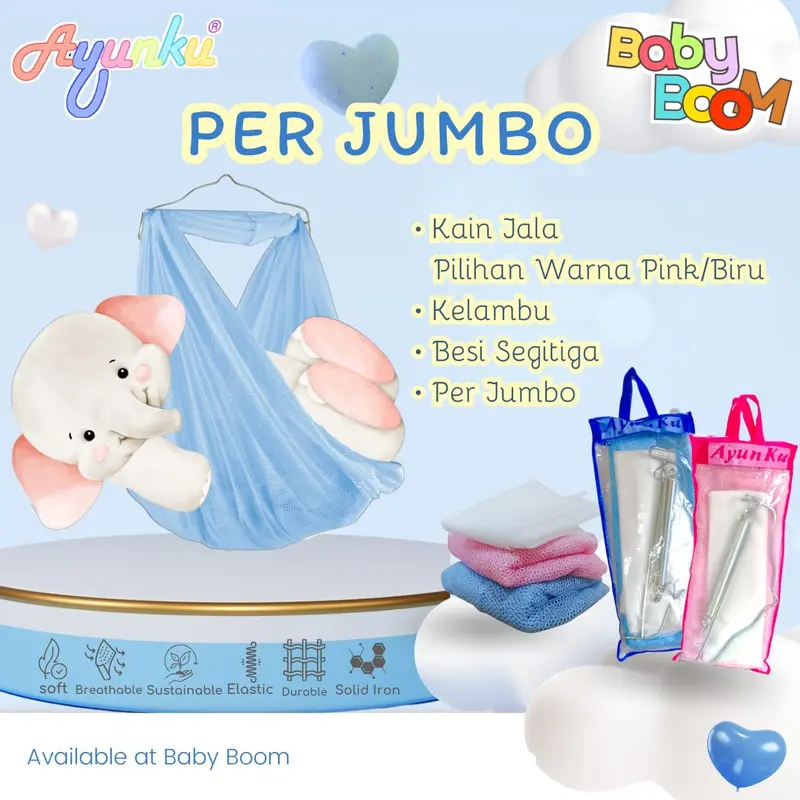 Ayunan Bayi PER Jumbo AYUNKU Set - Ayunan Bayi Manual 1 Paket Lengkap 1