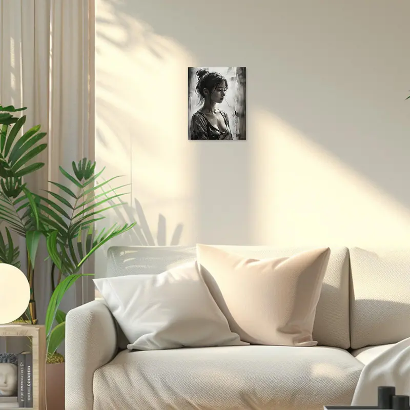 Woman Portrait Pattern DIY Painting By Numbers Kit Without Frame, 1 Set DIY Paint By Numbers Kit, Wall Art Decoration for Home Living Room Bedroom 6