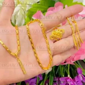 SET PERHIASAN PLAT RUMBAI