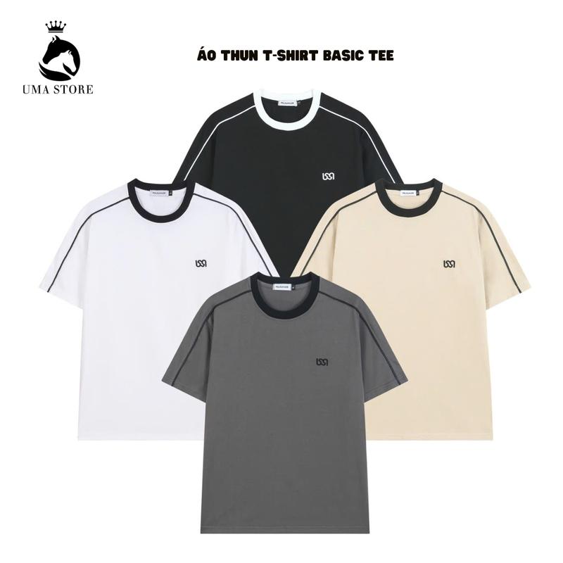  Combo 2 Áo Thun Tay Bo Sọc 2 Da Thêu Hình Unisex Local Brand - UMA1996 