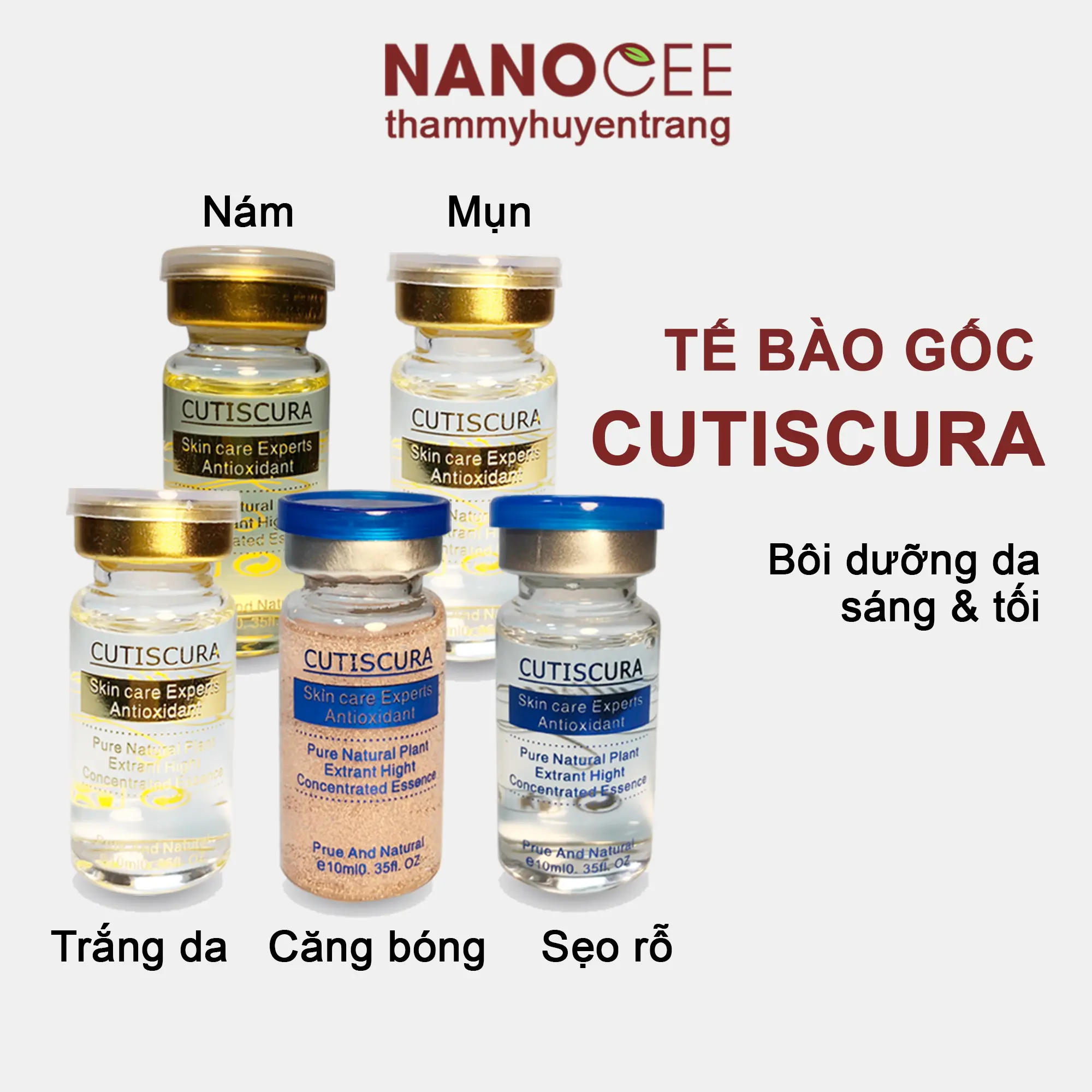 Serum Tế Bào Gốc CUTISCURA Hàn Quốc Skincare Làm Đẹp Da Nữ Women