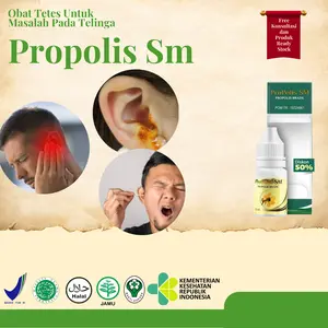 Propolis Sm Herbal  Untuk Tinnitus - Telinga Berdengung - Telinga Bau - Telinga Congek Bernanah Ear Kotoran Kuping