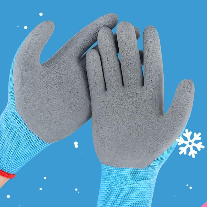 Product Introduction of Tool Pink Blue Yellow Kids Work Gloves Cartoon Animal Multi-purpose Camping Protective Gloves Safety Thickening Gardening Glove 2~12 Year Old 12
