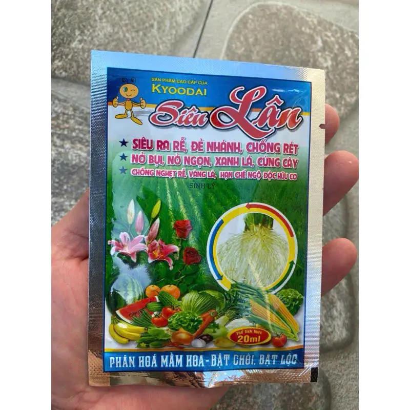[SIÊU LÂN] Gói 20ml kích ra rễ - bật chồi dày lá - đẻ nhánh -  chống rét, hỗ trợ nở bụi - nở ngọn - xanh lá cho Lan