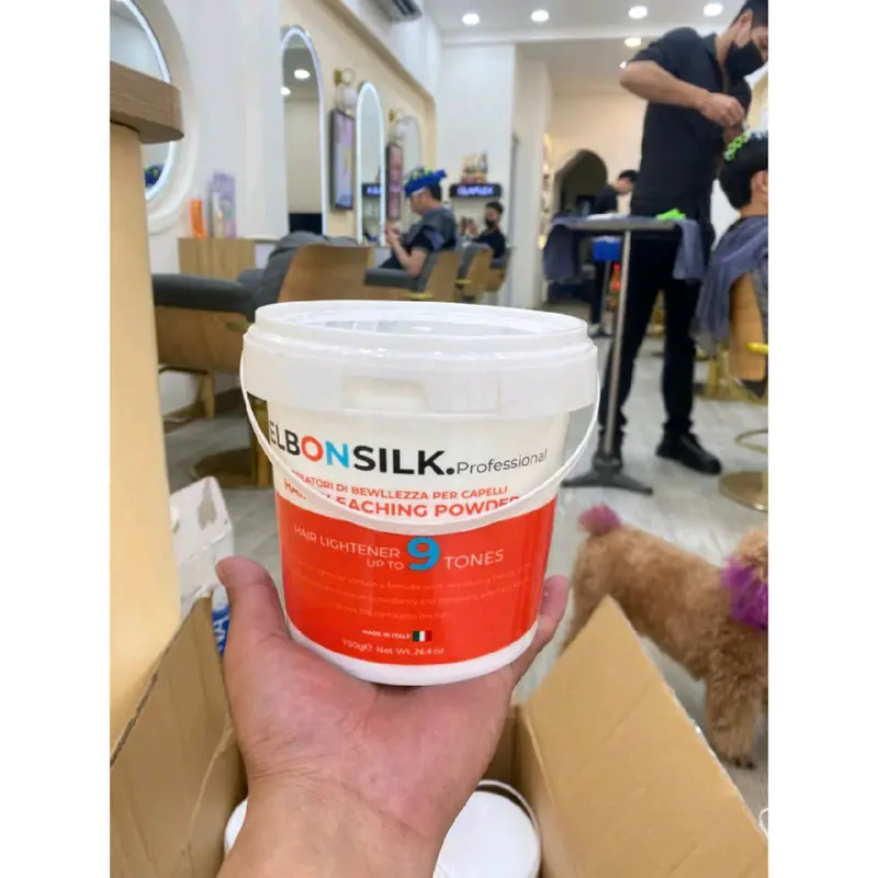 Bột tẩy tóc Elbonsilk tẩy sáng đến 9 cấp độ  750g 8