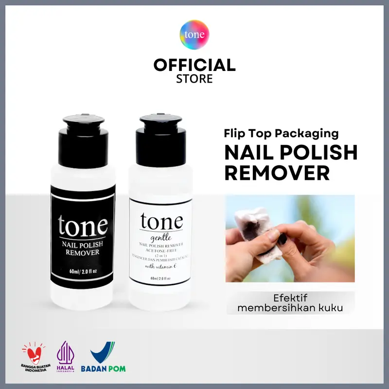 Nail Polish Remover | TONE NPR | Aceton & Non Aceton | Thinner Nail Lacquer | Penghapus Cat Kuku | Penghapus Kutek kapas 0