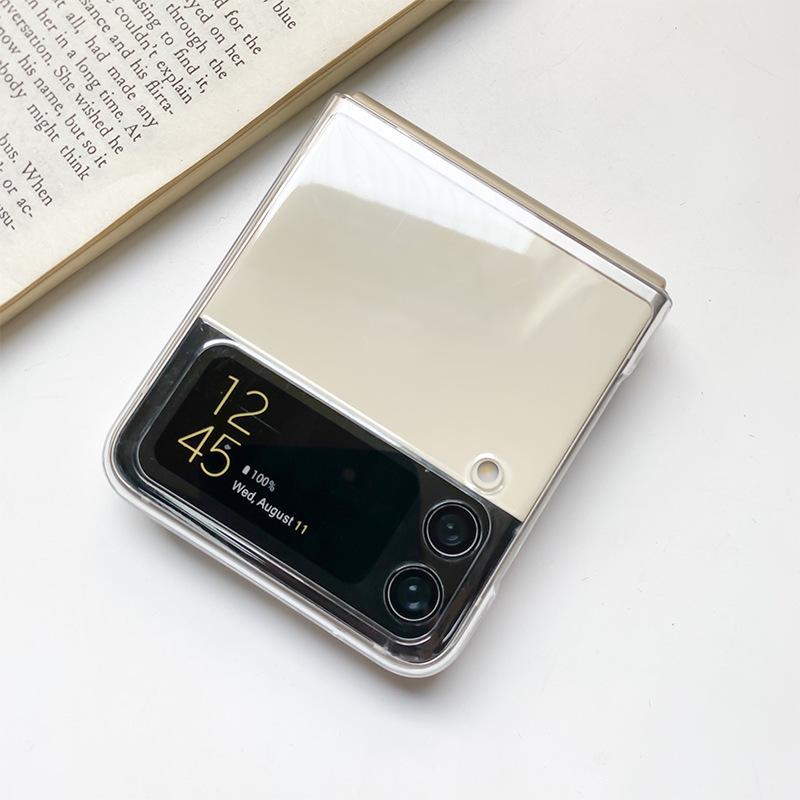 Product Introduction of For Samsung Galaxy Z Flip 4 Case Thin Soft Transparent High Clear Hard PC Phone Cases on For Galaxy Z Flip 3 5G ZFlip3 Cover 1
