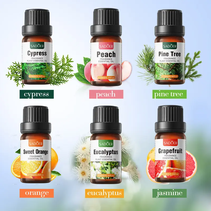 72HR 13 Flavour Fragrance Plant Essential Oil Soothing Moisturize Hydrate Natural Scent Distilled Improvement Body Mind Energy Long-lasting Mild Body Care Message