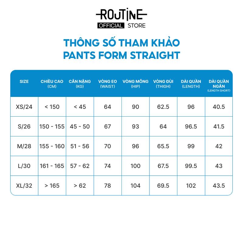 Quần Jean Nữ Ống Đứng Trơn Form Straight - Routine 10F24DPAW020 4