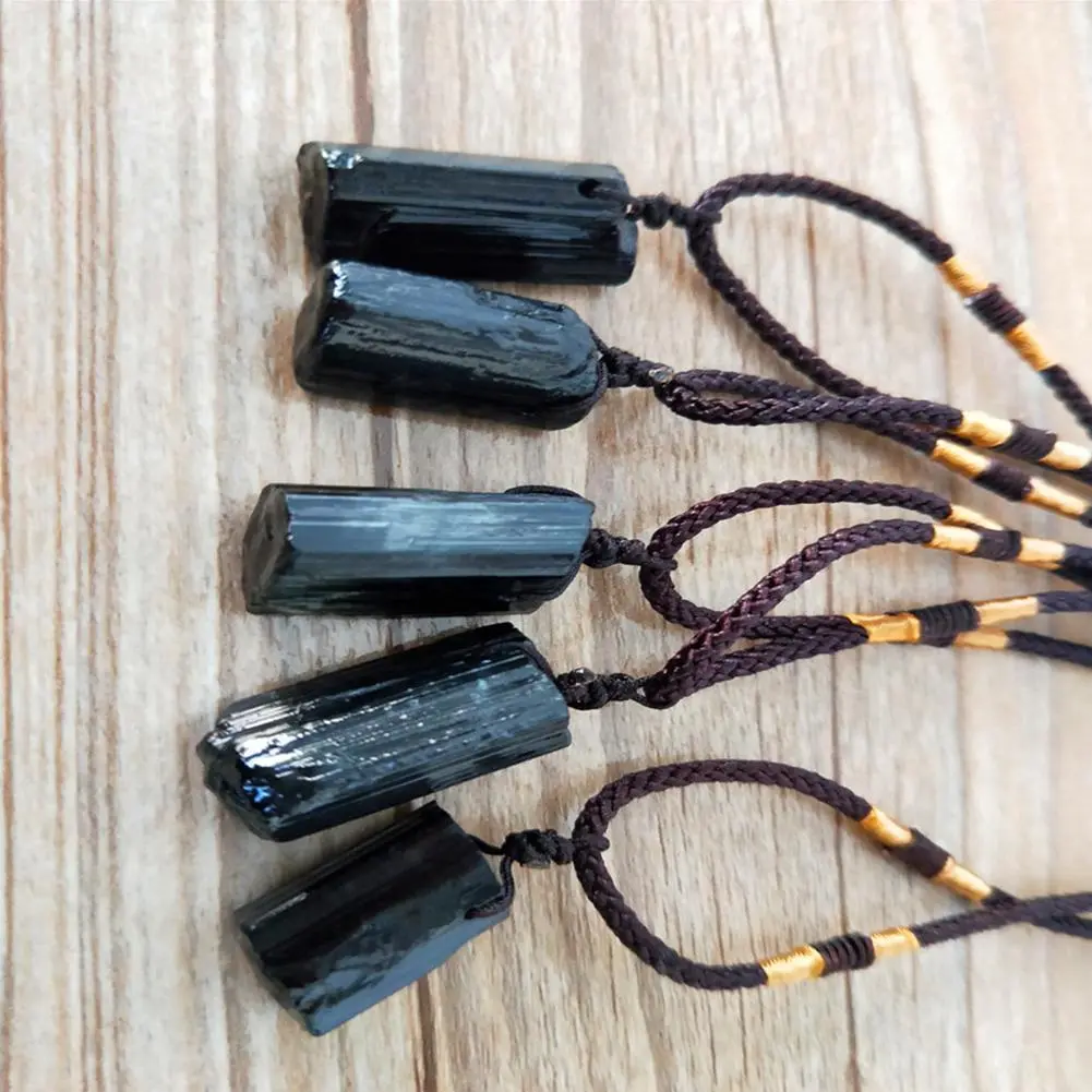 Mặt Dây Chuyền Tourmaline Đen, Đá Thô, 2-3cm, Đá Thô, Đá Nguyên Khối, Giá Thấp Nhất, U9S0