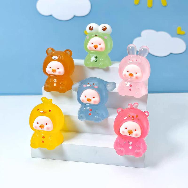 [NGUYỆN VỌNG+CẶP+1] Combo túi mù, mô hình đồ chơi Labubu, Moi, Rùa mimi phát sáng dùng để trang trí bàn làm việc Toy 1