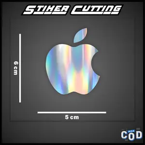 Stiker Cutting Logo Apple Sticker Motor Mobil Berkualitas Stiker Viral Termurah