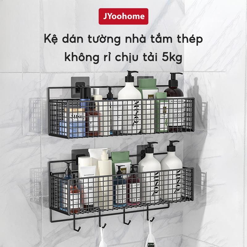 Kệ Dán Tường Đựng Đồ Nhà Tắm Đồ Đa Năng JYoohome Giá Đựng Đồ Nhà Tắm, Nhà Vệ Sinh Sữa Tắm Dầu Gội Nhà Bếp Kitchen ke treo