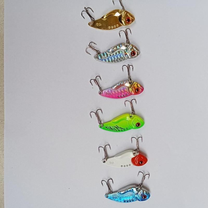 Mồi câu lure cá sắt VIB đầu tròn 7g,10g,12g mồi lure cá lóc, có 6 màu siêu nhậy 0