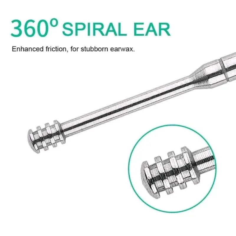 ALAT PEMBERSIH TELINGA / KOREK KUPING 5 IN 1 dan 8 IN 1 / EAR PICK CLEANER STAINLESS STEEL 3