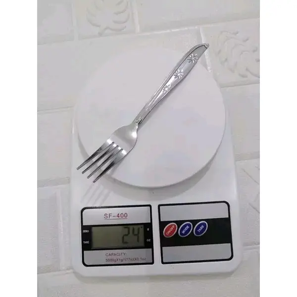12 Pcs Sendok Makan dan garpu makan Motip Bintang Tebal 2