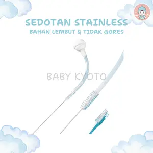 BK Sikat Sedotan Botol Sedotan Stainless Steel Kecil Dot Bayi