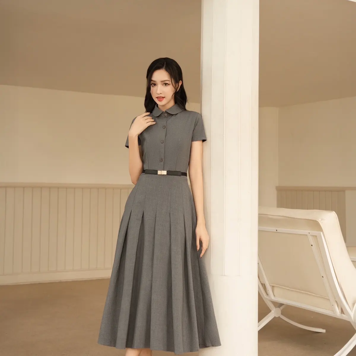 Váy somi cổ đức June dress