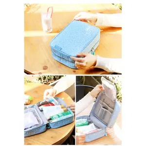 Toiletry Travel Bag Tas Mandi Cosmetic Organizer Waterproof Motif Fashion Style Toiletries
