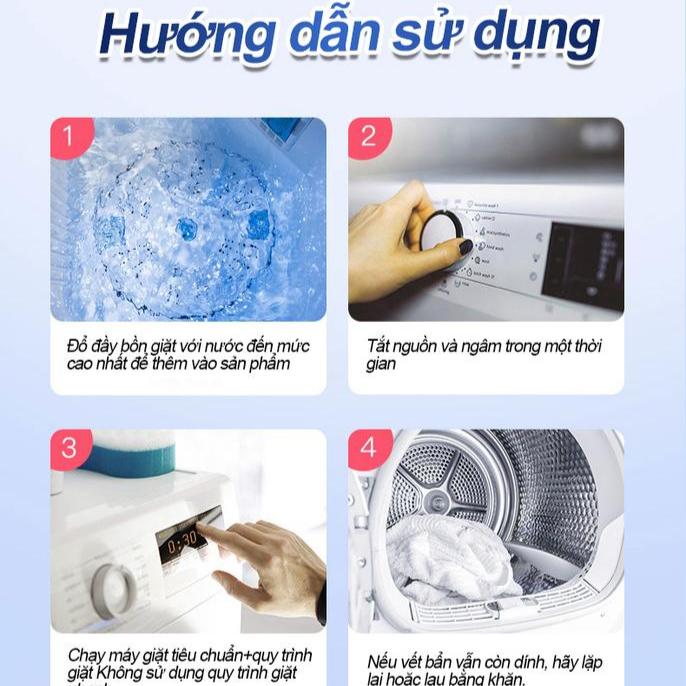 Dung Dịch Tẩy Lồng Máy Giặt Chanteclair, Làm Sạch Cặn Bẩn Lồng Giặt, Vệ Sinh Lồng Máy Giặt, Đường Ống 5