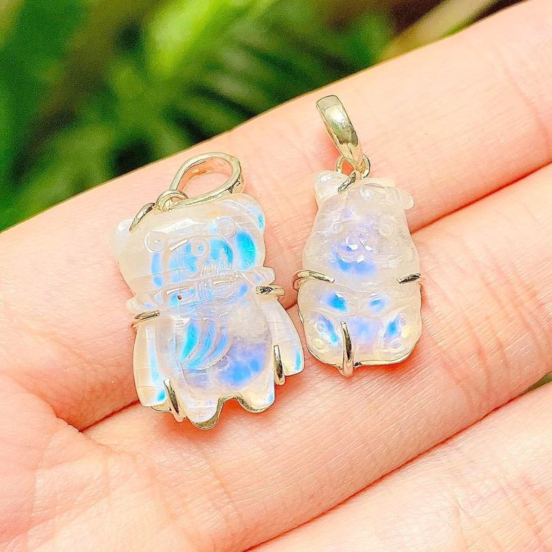  Charm Gấu Ánh Trăng Bọc Bạc Nữ SP006573 Gypsy.lala 