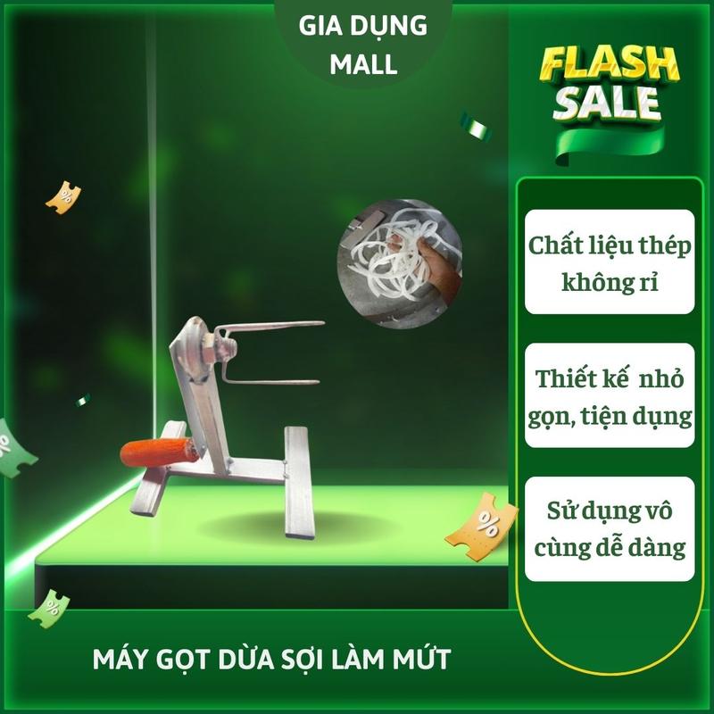  Máy gọt dừa sợi làm mứt tay quay máy nạo dừa dụng cụ nhà bếp 