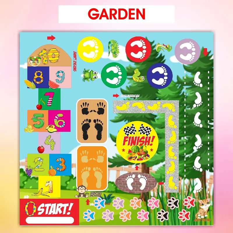 Mainan Edukasi Edukatif Anak Sensory Path Space Engklek 1