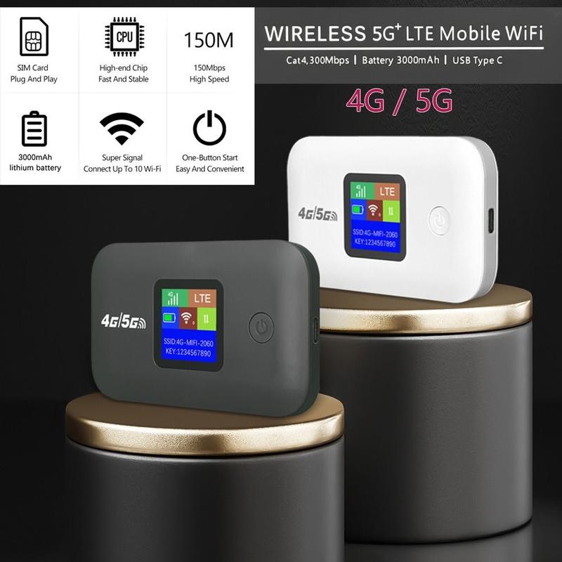 Convenient 4G/5G Mobile WiFi Router Supports All SIM Cards Strong ...
