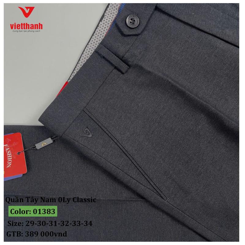 Xả Kho Quần Tây Nam Việt Thành (Mã 01383) Dáng Đứng Ống Suôn 0Ly Classic 389 Trung Niên quần  âu Menswear