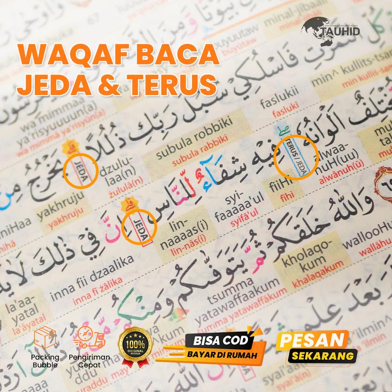 Promo Bundling Duo Latin 4 Code A4 + Iqro QR - Mushaf Alquran Latin dan Terjemahan - Alqosbah 5
