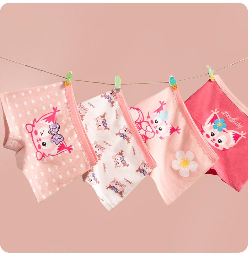 Product Introduction of Quần Lót Boxer Bé Gái Mùa Hè, 4 Cái Trong 1 Bộ, Được Làm Bằng Bông, Bán Buôn, Cotton Nguyên Chất Loại A, Chống Ánh Sáng, Thích Hợp Cho Bé Gái Tiểu Học, Quần An Toàn 24