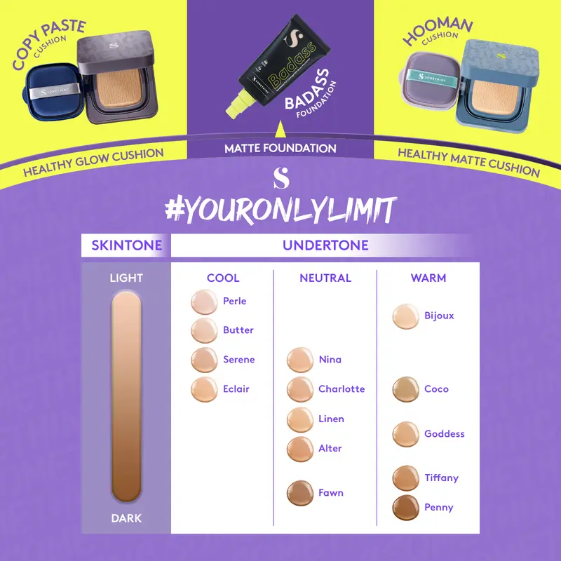 SOMETHINC Badass Breathable Full Coverage 12HR Serum Foundation - Tahan Hingga 12 Jam - Non Comedogenic 4