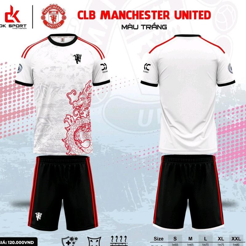 8.ClbManchesterUnited, vải thun lạnh, logo thêu. 0