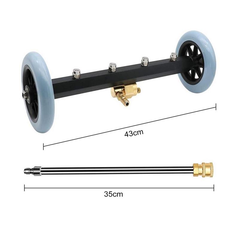 Peoincin Oil and Dirt Remover for Vehicles Undercarriage Cleaner with Extension Wand High Pressure 16 Inch Undercarriage Car Washer with Extension Wand for Cars Suvs and Trucks 8