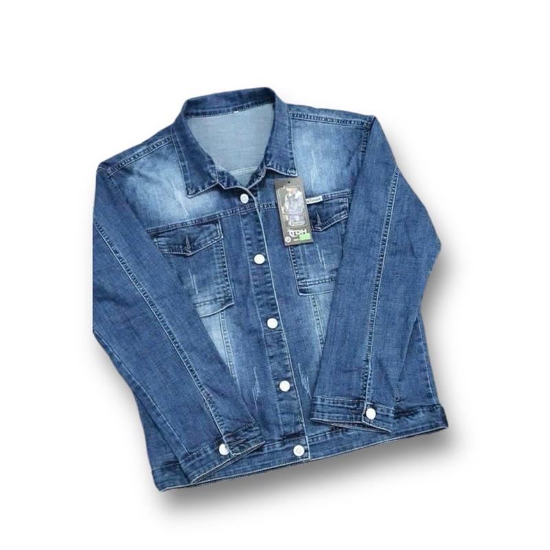 ÁO KHOÁC JEANS NAM Form TO Hàng VNXK CAO CẤP CO GIÃN 4 CHIỀU 75KG - 130KG 4