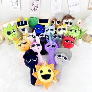 Peluche de Dibujos Animados Lindo, 1 Unidad de Juguete de Peluche Colorido, Peluches con Expresión Emocional, Regalo Ideal para Cumpleaños y Festividades