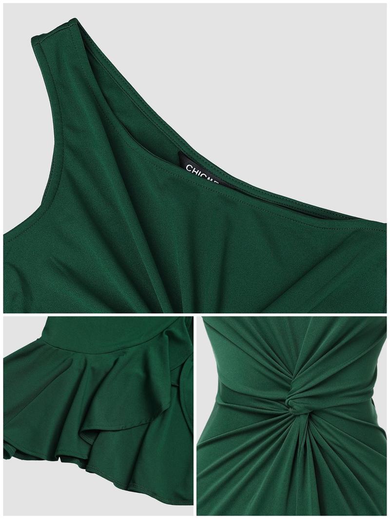 Product Introduction of 1 piece mature lady's off-shoulder lotus leaf hem evening dress with hip-hugging skirt 4