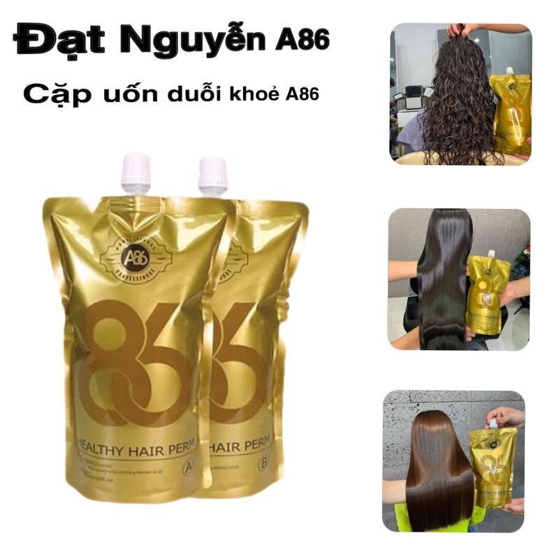 Cặp uốn và duỗi khỏe A86 dung tích 1000ml Dưỡng Tóc Collagen Chăm Sóc Tóc thuốc uốn