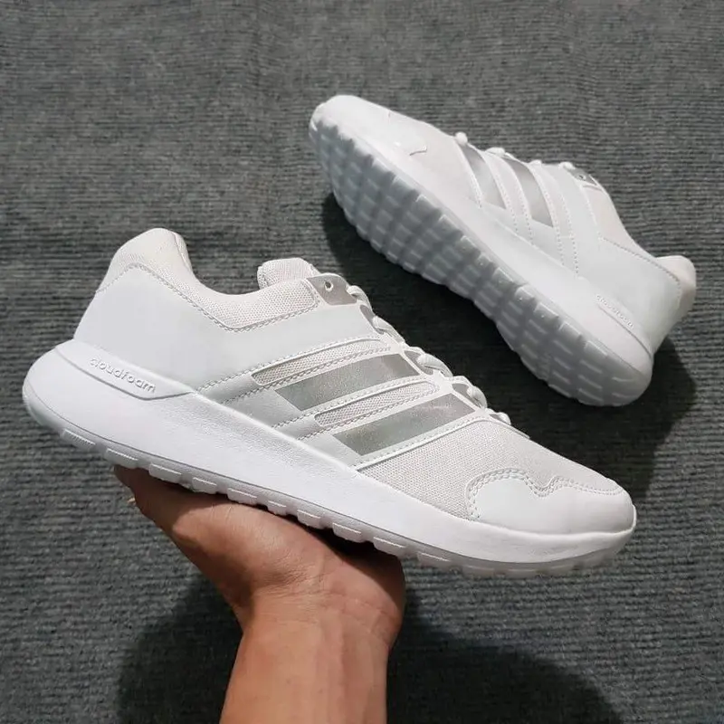 Giày bata nam, giày sneaker nam màu trắng và đen Shoes Đế Bằng