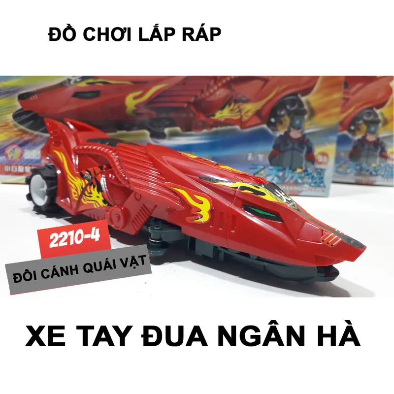 BỘ SƯU TẬP ĐỒ CHƠI LẮP RÁP, XE TAY ĐUA NGÂN HÀ CÓ ĐỘNG CƠ Bộ Lắp Ráp Tháo Lắp Toy Xe Đua 6