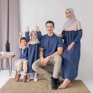 Baju Couple Keluarga Muslim Gamis Couple Series Raya Koko Anak Gamis Anak Couple