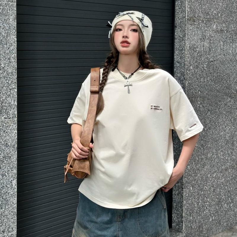 Áo thun REGODS form rộng unisex nam nữ cotton 260gsm  cổ tròn đã xử lý co rút vải  - TEE BE MINIMALIST REGODS