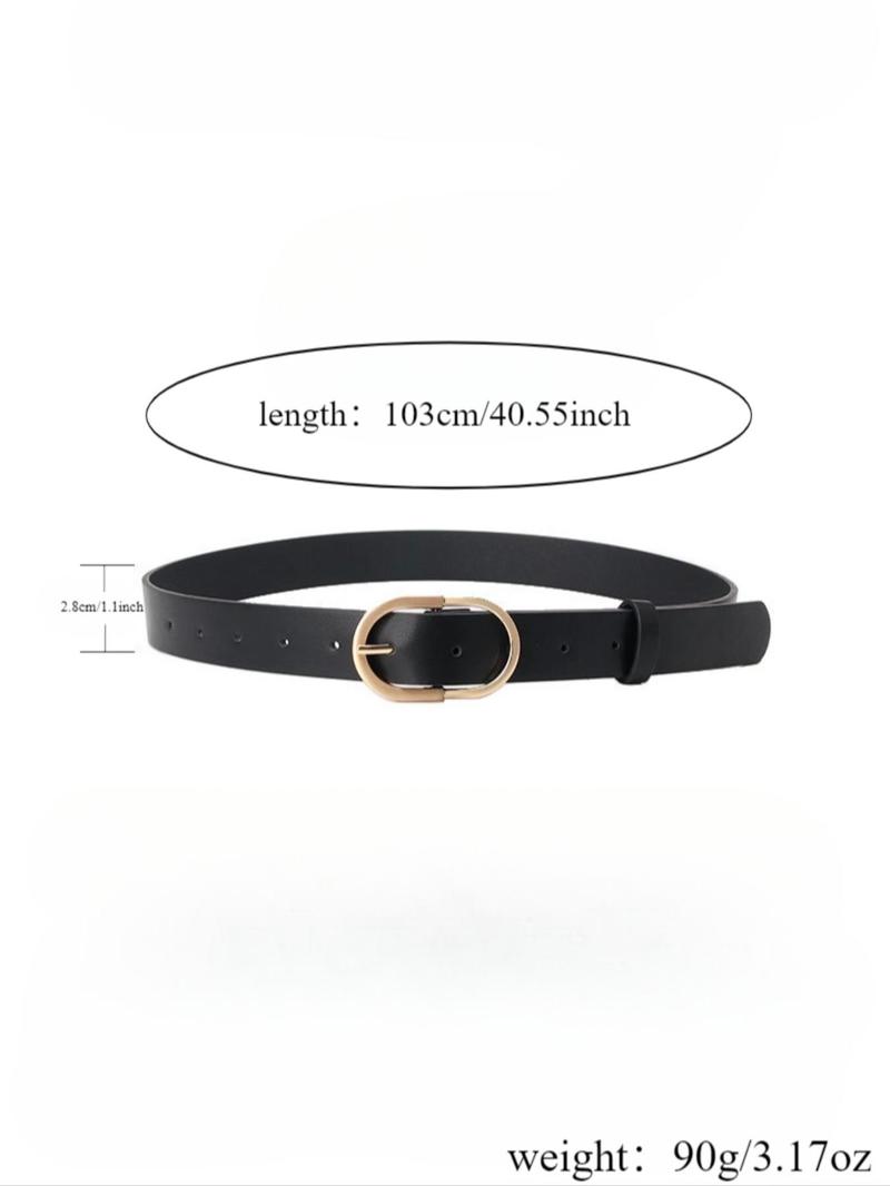 Product Introduction of Women's Minimalist Temperament Solid Color Belt, Fashionable Belt for Daily Clothing Decor, Trendy All-match & Exquisite Belt for Birthday Gift 1