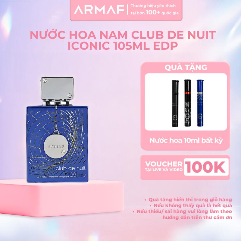 [Voucher Siêu Sao] Nước hoa nam Armaf Club de Nuit Blue Iconic EDP 105ml [CP]