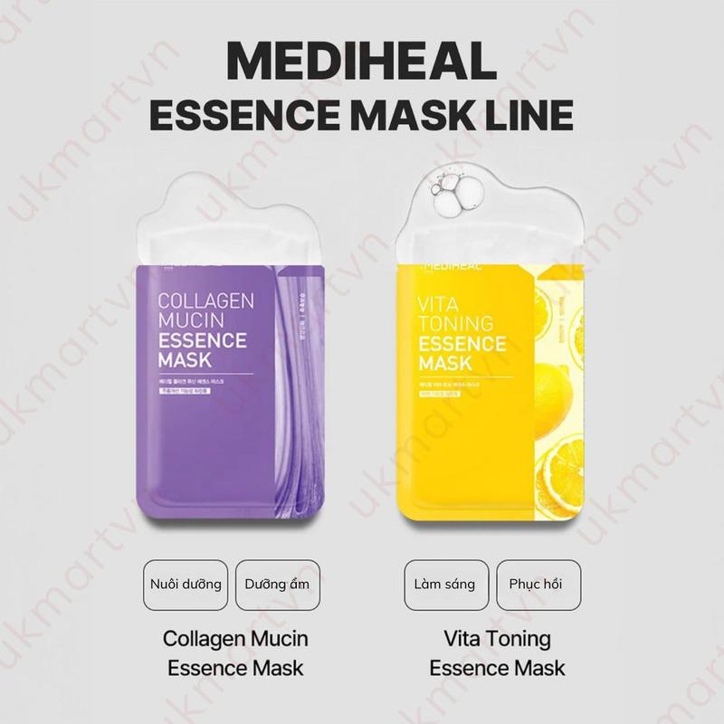 Mặt Nạ Giấy Mediheal Dưỡng Trắng Da Giảm Mụn Phục Hồi Da 24ml/Miếng Mask Skincare Dưỡng Ẩm Da 2