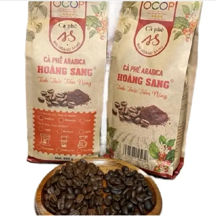 Cà phê rang mộc vị chuyên biệt gói 500gr Mai Hoàng Sang,Cafe Coffee
