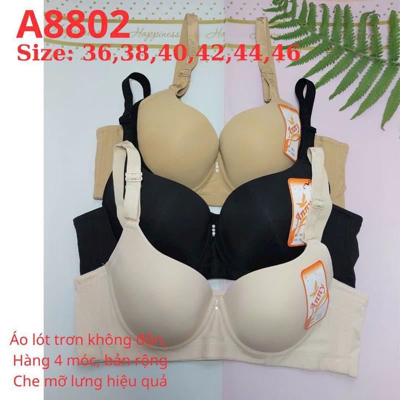 Áo Thái chính hãng cup C có gọng, đệm mỏng, bản 4 móc cài 4