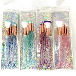 Brush Set Makeup Motif Glitter Mermaid Brush Set 4in1