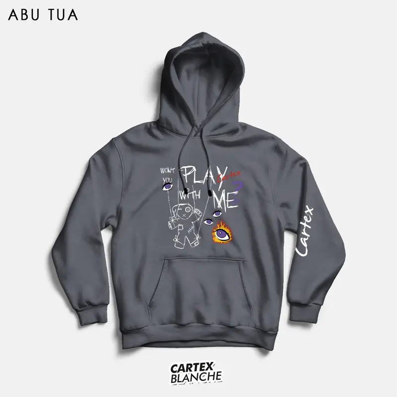 CARTEXBLANCHE PLAY WITH ME HOODIE JUMPER UNISEX PRIA & WANITA M - XXL ( SABLON ) 7